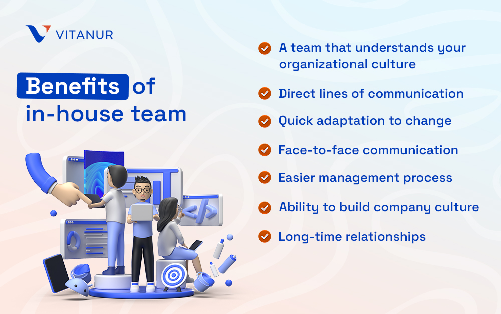 benefits of in-house team